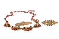 Lot 267 - TWO VICTORIAN BROOCHES AND A NECKLACE
