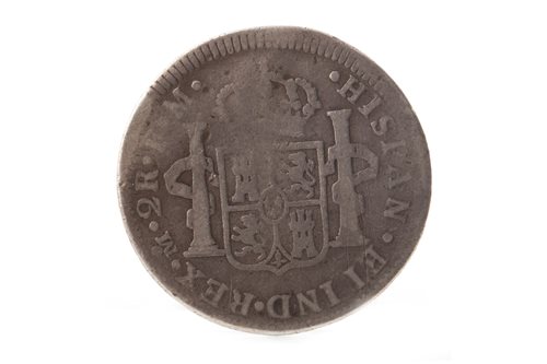 Lot 532 - A RARE CHARLES III 2 REALES MEXICAN MINT COIN, 1784