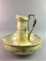 Lot 45 - A VICTORIAN WASH BOWL AND EWER