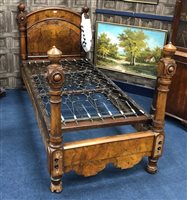 Lot 49 - A VICTORIAN SINGLE BED