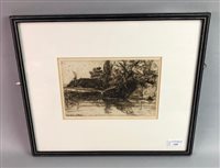 Lot 110 - AN ETCHING BY SIR FRANCIS SEYMOUR HADEN, THE SOMME, 1866