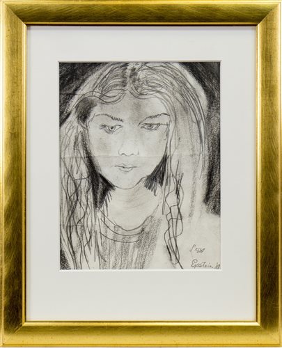 Lot 419 - PEGGY, A PENCIL SKETCH BY SIR JACOB EPSTEIN