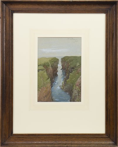 Lot 508 - IN ORKNEY, A WATERCOLOUR BY ROBERT GIBB