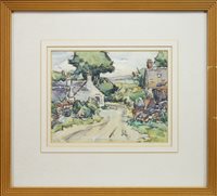 Lot 409 - GALLOWAY COTTAGE, A MIXED MEDIA BY ERNEST ARCHIBALD TAYLOR