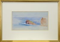 Lot 424 - ST BALDRED'S BOAT, A WATERCOLOUR BY ADELA 'ADA' DUNDAS