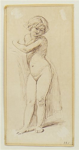 Lot 653 - SKETCH OF A CHILD, BY WILLIAM EDWARD FROST