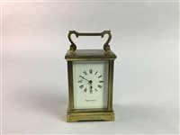 Lot 82 - A MAPPIN & WEBB BRASS CARRIAGE CLOCK