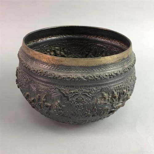 Lot 19 - AN INDO-PERSIAN BOWL WITH TWO CHINESE CHESTS