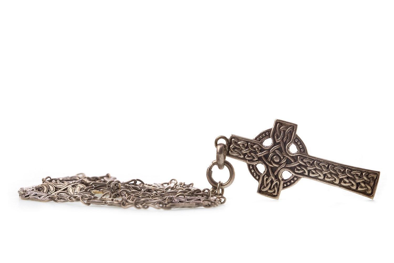 Lot 295 - A RARE ALEXANDER RITCHIE OF IONA SILVER