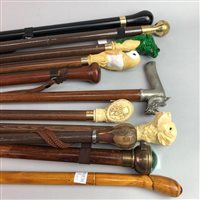 Lot 28 - A COLLECTION OF WALKING STICKS