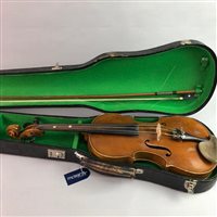 Lot 159 - A LOT OF TWO 20TH CENTURY VIOLINS IN CASES
