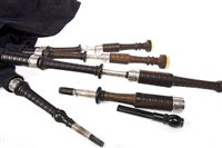 Lot 1432 - A SET OF EARLY 20TH CENTURY BAGPIPES BY LAWRIES OF GLASGOW