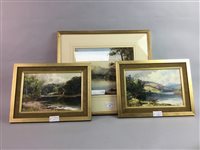 Lot 201 - A PAIR OF OIL PAINTINGS BY EDWIN ALFRED PETTITT AND ANOTHER