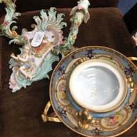 Lot 185 - A WALL SCONCE, AND TWO DISHES