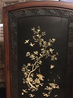 Lot 1096 - AN EARLY 20TH CENTURY JAPANESE FOLDING SCREEN
