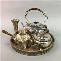 Lot 189 - A LOT OF SILVER PLATED CUTLERY AND OTHER PLATED ITEMS