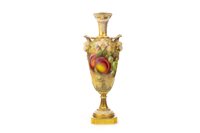Lot 1219 - A MID-20TH CENTURY ROYAL WORCESTER VASE