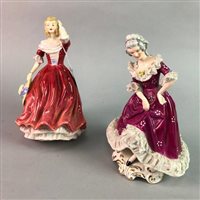 Lot 198 - A PARAGON FIGURE OF 'SPRING' AND AN ADDERLEY FIGURE OF 'ANNETTE'