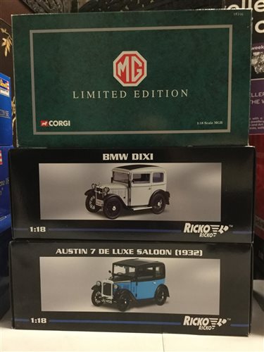 Lot 209 - A RICKO MODEL BMW AND TWO OTHER MODEL VEHICLES
