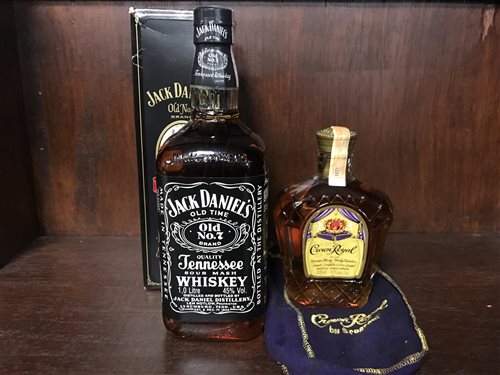 Lot 57 - JACK DANIELS ONE LITRE & CROWN ROYAL 378ML