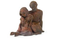 Lot 541 - THE SISTERS, A SCULPTURE BY WALTER AWLSON