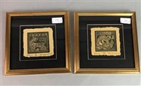 Lot 285 - A LOT OF THREE SIGNED WOODCUTS