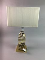 Lot 309 - A LOT OF THREE DECORATIVE TABLE LAMPS