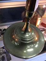 Lot 317 - A VICTORIAN BRASS OIL LAMP