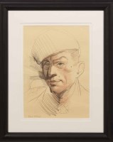 Lot 2424 - * FRANK MCFADDEN, UNIFORM pastel on paper,...