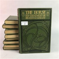 Lot 322 - A LOT OF NINE VOLUMES OF HORSE RELATED BOOKS