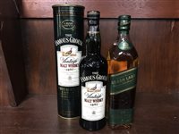 Lot 69 - JOHNNIE WALKER GREEN LABEL & FAMOUS GROUSE 1987