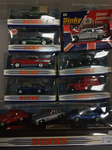 Lot 343 - A LOT OF EIGHT BOXED DINKY MODEL VEHICLES