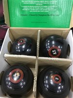 Lot 351 - A LOT OF FOUR SETS OF LAWN BOWLS