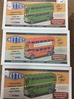 Lot 358 - A LOT OF THREE CORGI METTOY MODEL BUSES