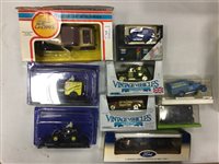 Lot 371 - A LOT OF NINE MODEL VEHICLES