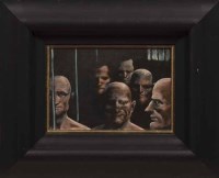 Lot 2438 - * FRANK MCFADDEN PRISONERS pastel on paper,...