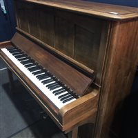 Lot 214 - AN UPRIGHT MARSHALL AND ROSE PIANO