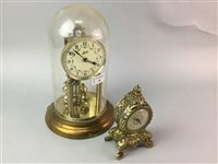 Lot 20 - A LOT OF TWO 365 DAY MANTEL CLOCKS AND TWO OTHERS