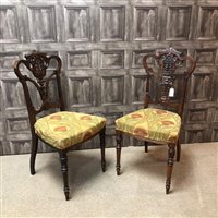 Lot 62 - A PAIR OF DRAWING ROOM CHAIRS