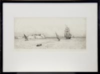 Lot 449 - A PAIR OF MARITIME SCENES, DRYPOINTS BY WILLIAM LIONEL WYLLIE