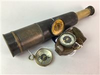 Lot 11 - AN R. & J. BECK TELESCOPE AND TWO COMPASSES