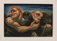 Lot 2452 - * TIM LENATHEN, BIG DAY OOT oil on board,...