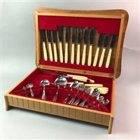 Lot 215 - A CANTEEN OF PLATED CUTLERY