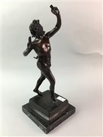 Lot 83 - AN ART DECO STYLE BRONZE FIGURE OF FAUN