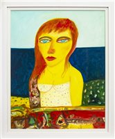 Lot 536 - LADY OF THE NORTH, AN OIL BY JOHN BELLANY