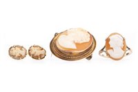 Lot 92 - A GROUP OF CAMEO JEWELLERY