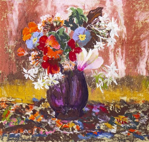 Lot 552 Flowers With White Jasmine A Pastel By Mary Lot 552 Flowers With White Jasmine A Pastel By Mary