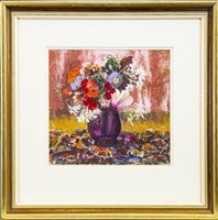 Lot 552 - FLOWERS WITH WHITE JASMINE, A PASTEL BY MARY ARMOUR
