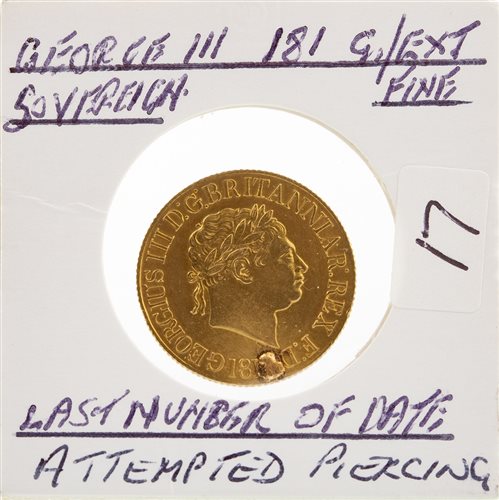 Lot 508 - A GOLD SOVEREIGN