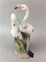 Lot 99 - A LLADRO GROUP OF A PAIR OF FLAMINGO'S